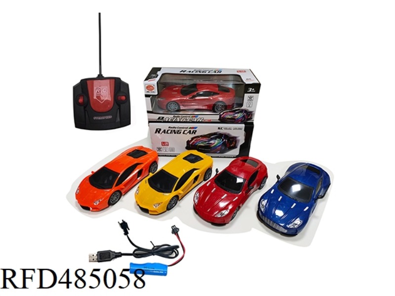 FOUR-WAY REMOTE CONTROL CAR RAMBO MARTIN WU GLASS SIMULATION CAR (FRONT LIGHT) （INCLUDE）