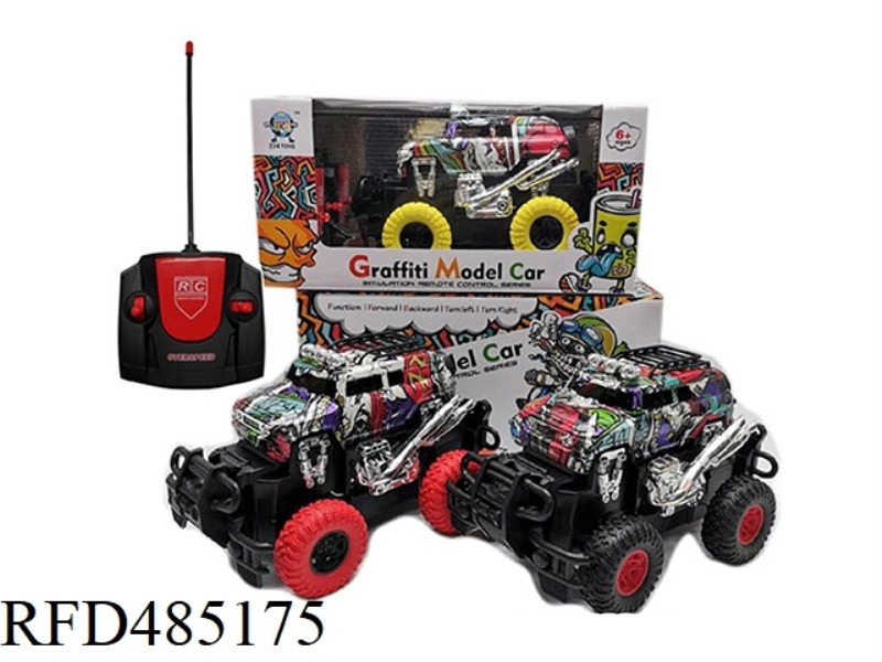 FOUR-WAY REMOTE CONTROL CAR SMALL OFF-ROAD VEHICLE METAL PATTERN CAR (NOT INCLUDED)