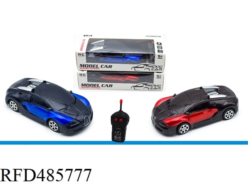 1: 20 TWO-CHANNEL REMOTE CONTROL CAR WITH LIGHTS (NOT INCLUDED)