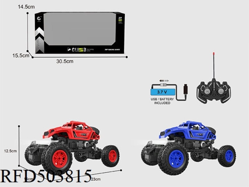 1:1627MHZ REMOTE CONTROL 5-WAY FRAME POLICE CAR CLIMBING VEHICLE