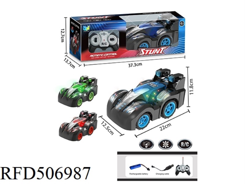ROTARY TIP STUNT REMOTE CONTROL CAR WITH LIGHTS