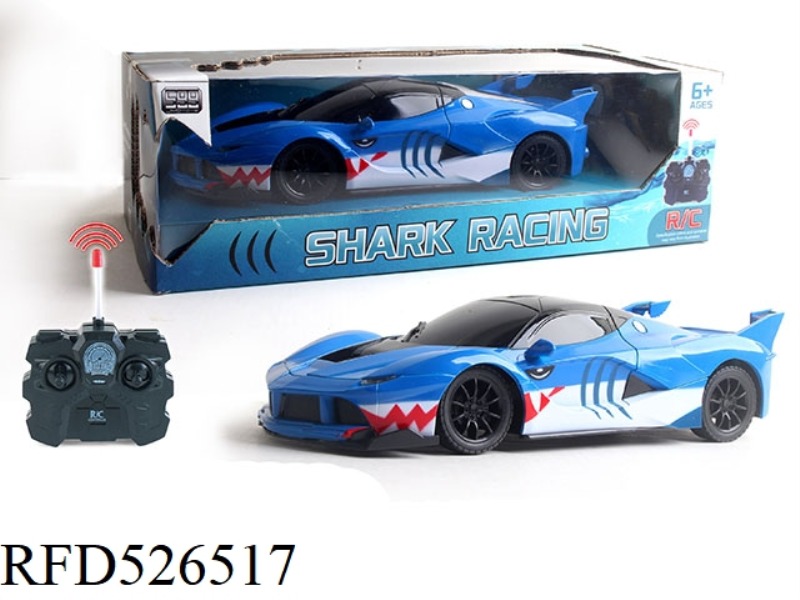 FOUR WAY SHARK REMOTE CONTROL CAR WITH LIGHTS