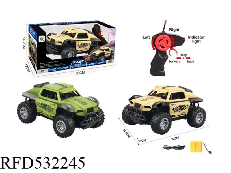 1:16 FOUR-WAY SIMULATION OFF-ROAD DESERT WAR EAGLE REMOTE CONTROL CAR WITH ELECTRIC USB CABLE