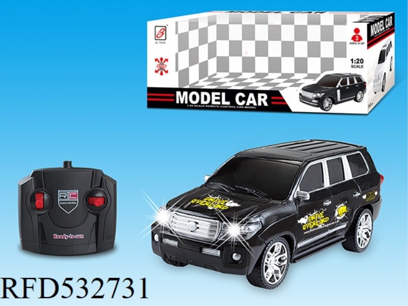 1:20 FOUR-WAY SIMULATION REMOTE CONTROL VEHICLE (COLOR STANDARD) DOES NOT INCLUDE ELECTRICITY.