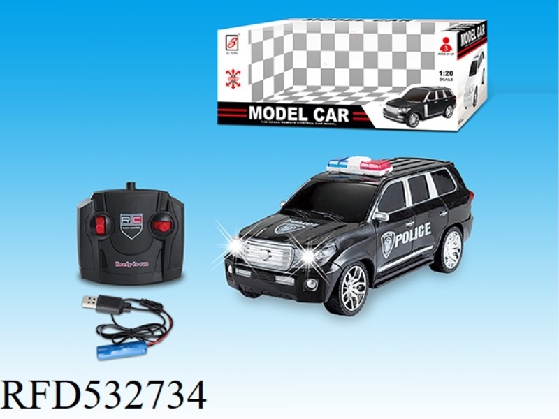 1:20 FOUR-WAY REMOTE CONTROL POLICE CAR (TOYOTA) ELECTRICITY PACKAGE