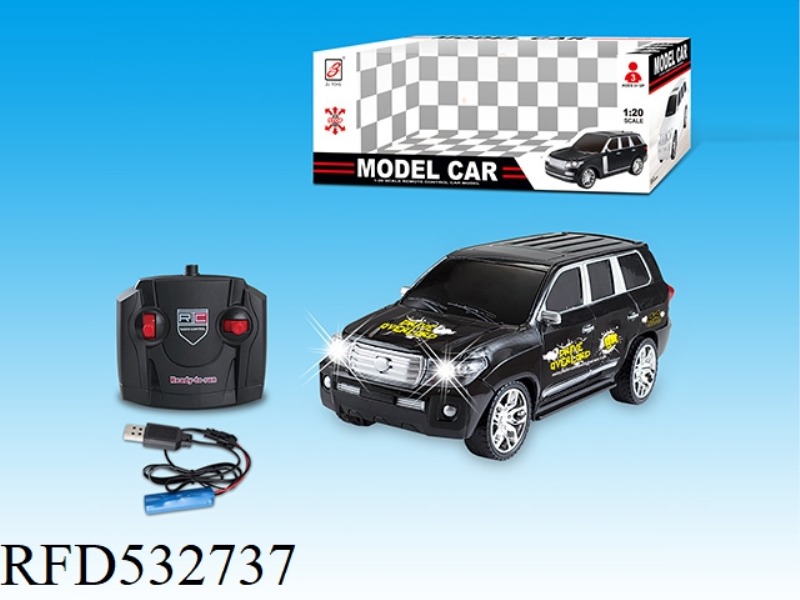 1:20 FOUR-WAY SIMULATION REMOTE CONTROL CAR PACKAGE ELECTRICITY (TOYOTA) COLOR MARK (PACKAGE ELECTRI