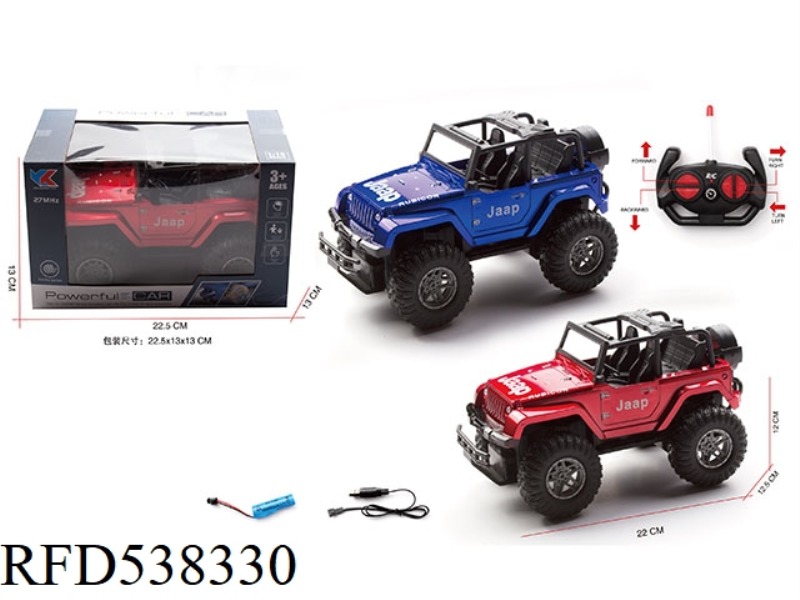 1:18 FOUR-CHANNEL JEEP SIMULATION REMOTE CONTROL CAR WITH FRONT LIGHT