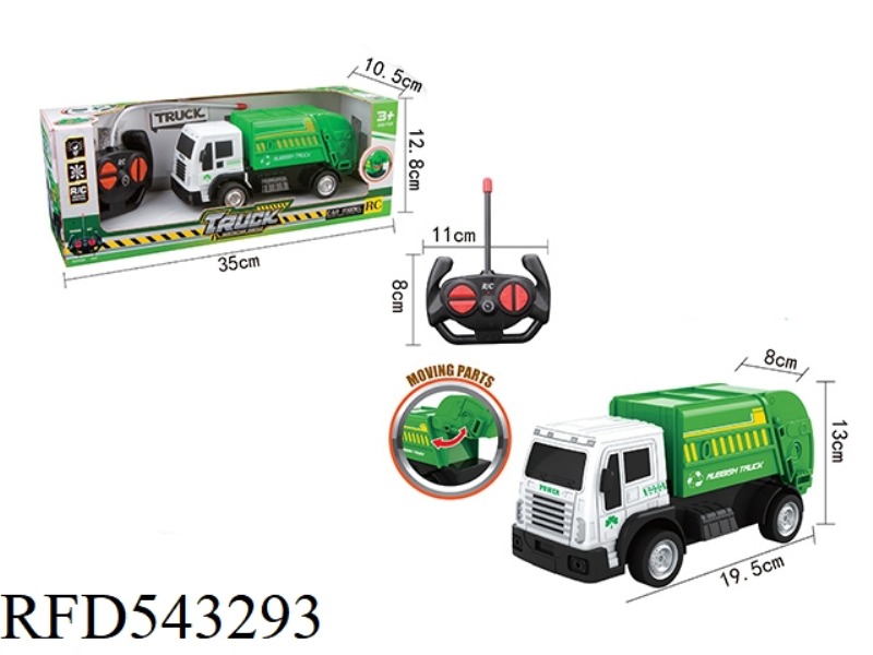 REMOTE CONTROL RECYCLING GARBAGE TRUCK