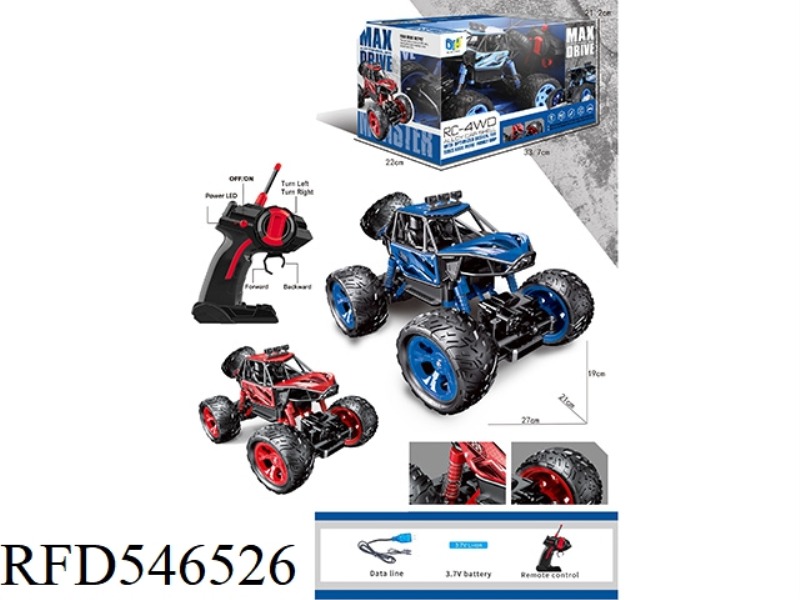 1:12 OFF-ROAD LARGE WHEEL REMOTE CONTROL VEHICLE (SINGLE REMOTE CONTROL) (INCLUDING ELECTRICITY)