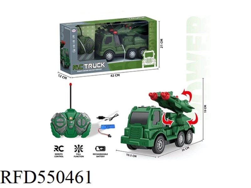 1:20 FOUR-CHANNEL REMOTE CONTROL MILITARY VEHICLE