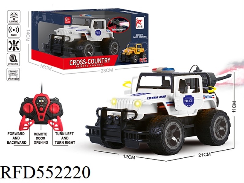 REMOTE CONTROL POLICE CAR (NOT INCLUDED)