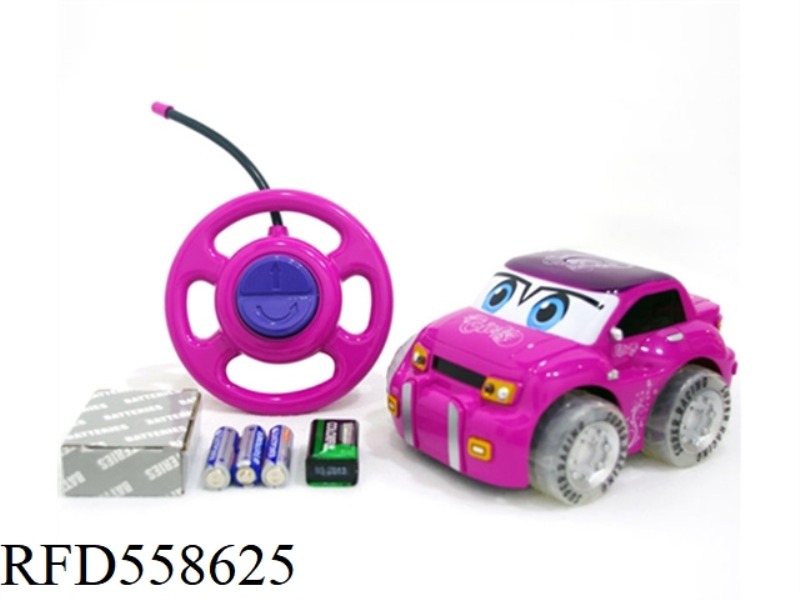 TWO REMOTE CONTROL PADDLE WHEEL CARTOON BABRENE TAXI