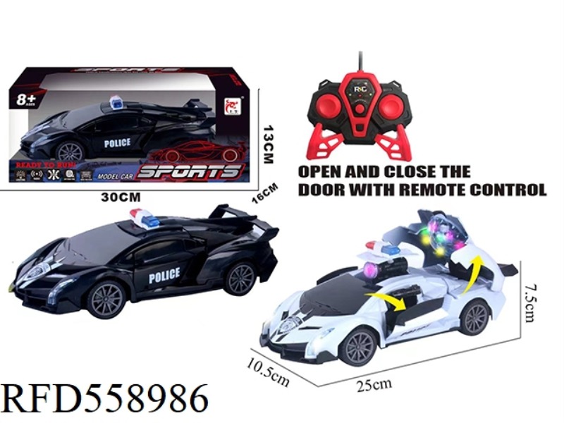 FIVE-CHANNEL REMOTE CONTROL MISSILE CAR (POLICE CAR)