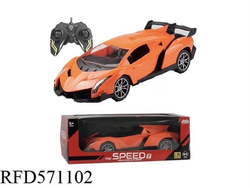 1:16 SIMULATION REMOTE CONTROL CAR WITH LIGHTS (NO POWER)