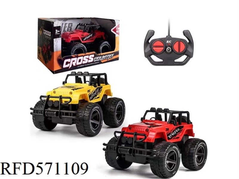 1:18 OFF-ROAD REMOTE CONTROL CAR WITH LIGHTS (NO ELECTRIC)