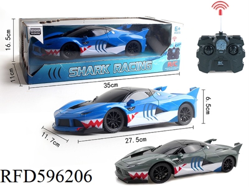 1:16 FOUR-WAY SHARK REMOTE CONTROL CAR WITH LIGHTS
