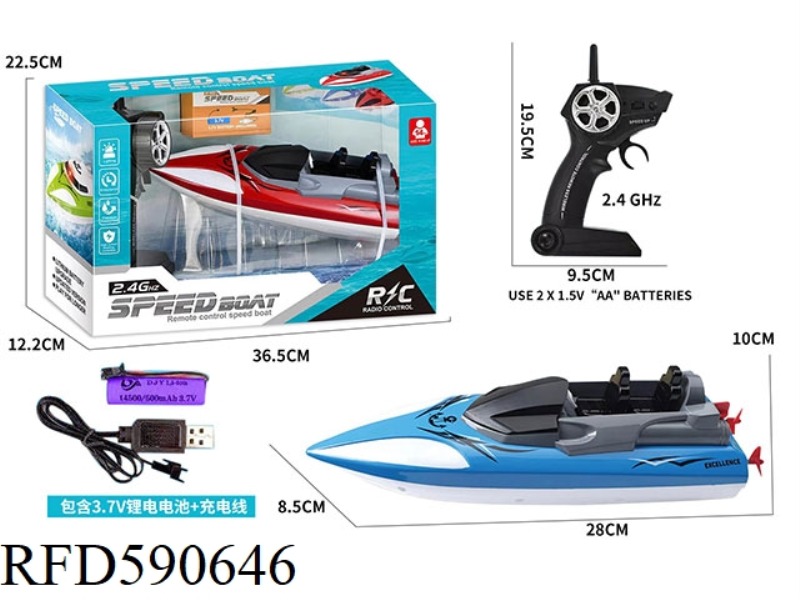 FIVE-WAY REMOTE CONTROL CONVERTIBLE SPEEDBOAT (INCLUDING ELECTRICITY)