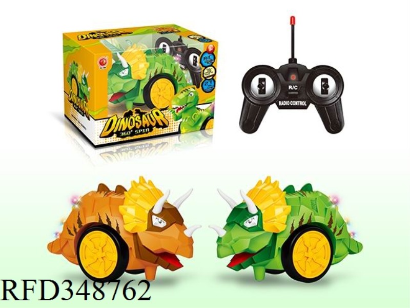 FIVE-WAY REMOTE CONTROL STUNT TRICERATOPS CHARGING
