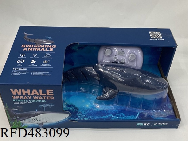 BLUE REMOTE CONTROL WATER JET WHALE