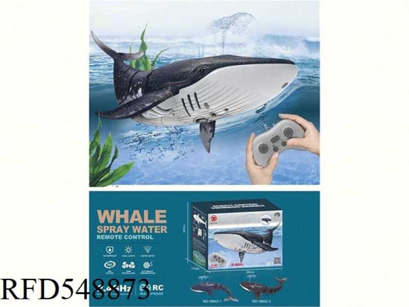 BLUE REMOTE-CONTROLLED SPRAY WHALE