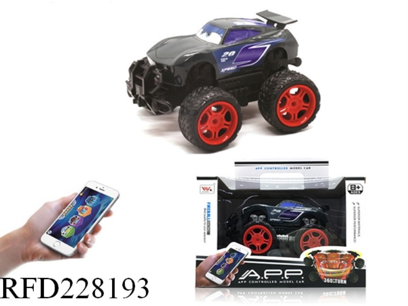 4CHANNEL PHONE APP CONTROL STUNT CAR WITH LIGHT