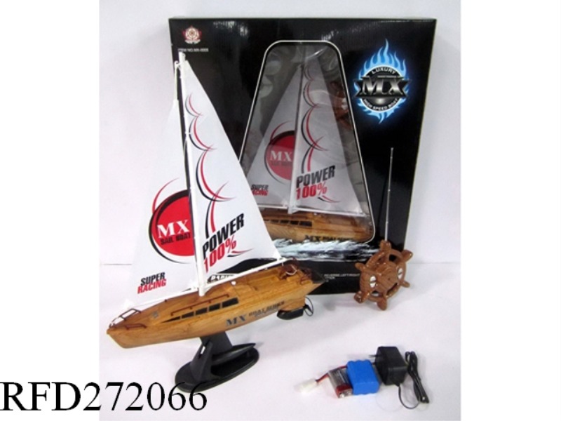IMITATION WOOD FOUR-WAY REMOTE CONTROL SAILING (BATTERY INCLUDE)