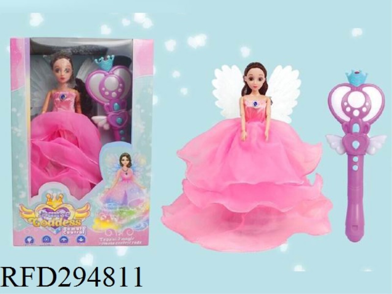 RC 2CH LIGHT MUSIC WEEDING DRESS ANGLE DOLL(INCLUDE BATTERY)
