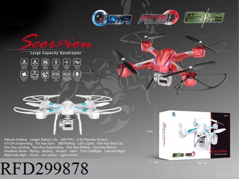 2.4G R/C DRONE WITH WIFI(AIR PRESSURES ALTITUDE)