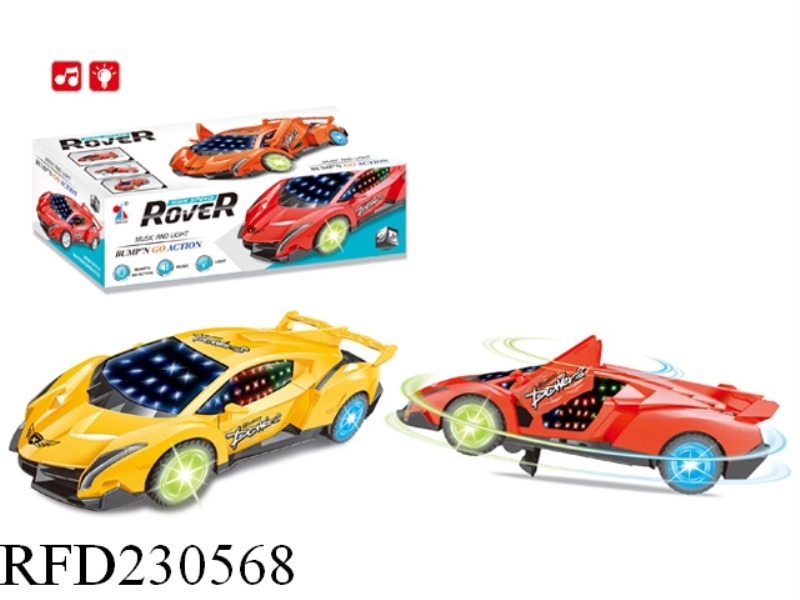 B/O UNIVERSAL ROTATE CAR WITH 4D LIGHT AND MUSIC(OPEN CAR DOOR)