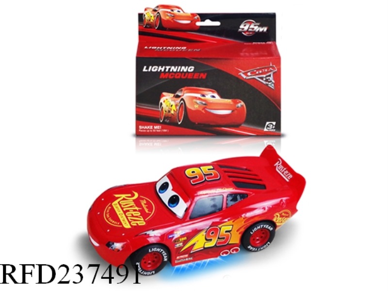 1:20 HAND CRANK B/O CAR WITH LIGHT(NOT INCLUDE BATTERY)