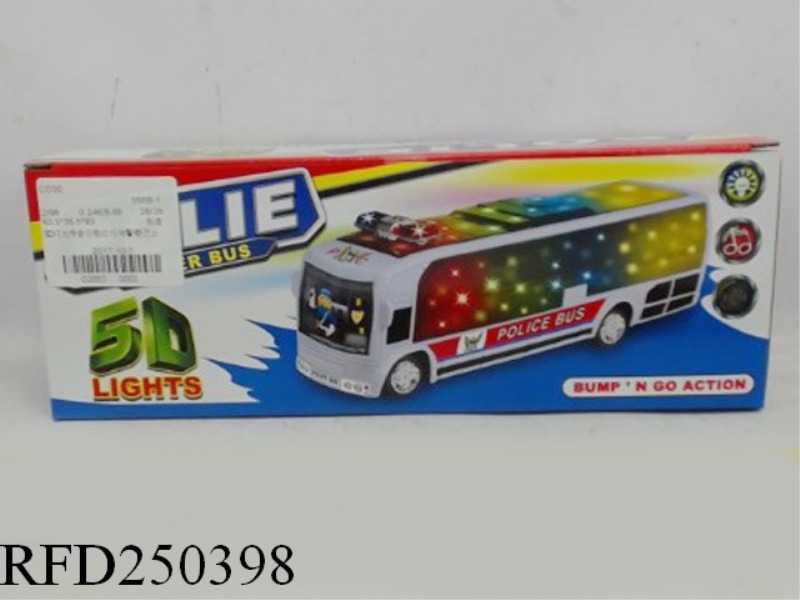 5D LIGHTING WITH MUSIC ELECTRIC UNIVERSAL POLICE BUS