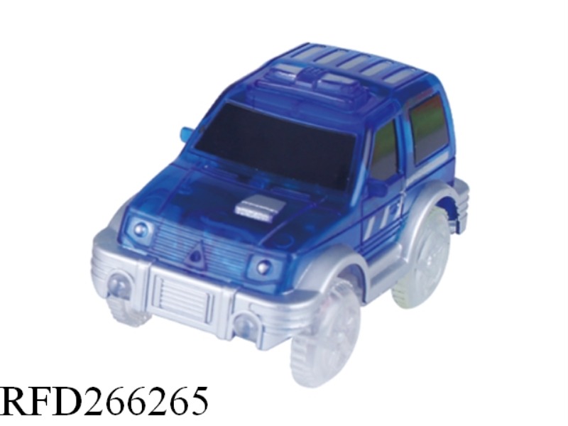 BLUE B/O SUV WITH LED LIGHT