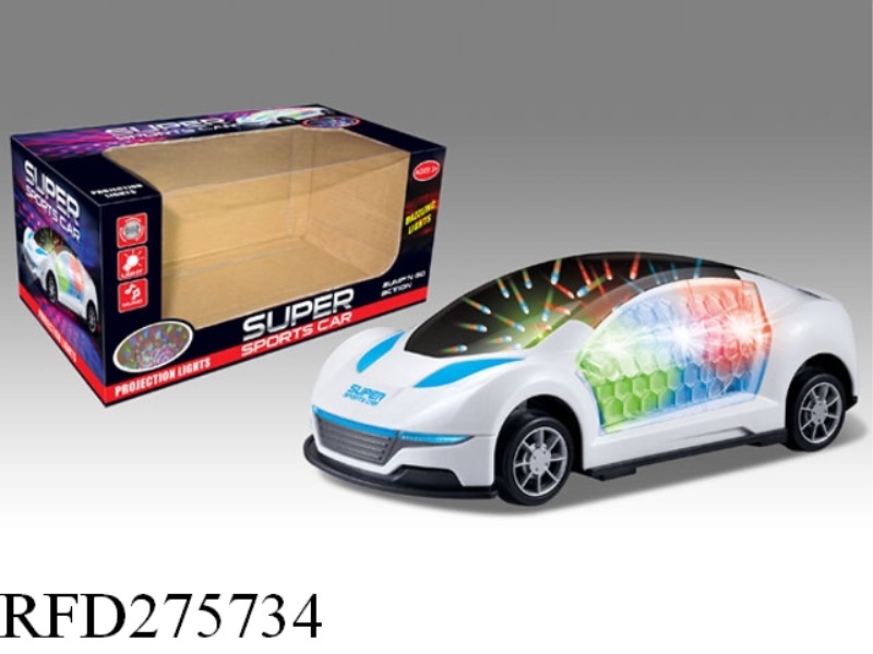 B/O UNIVERSAL CAR WITH 3D ROTATE PROJECTION LIGHT
