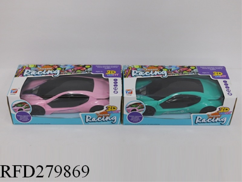 B/O UNIVERSAL 3D TOY CAR WITH LIGHT MUSIC