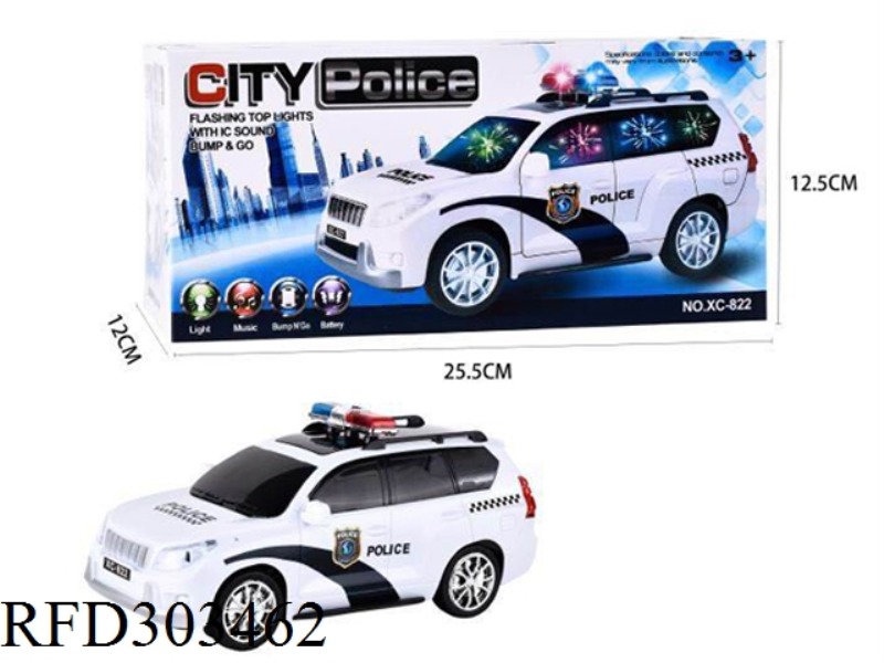 B/O POLICE CAR WITH 3D LIGHT