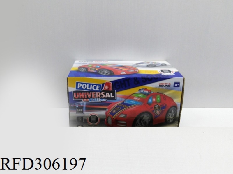 B/O 3D POLICE CAR WITG LIGHT AND MUSIC