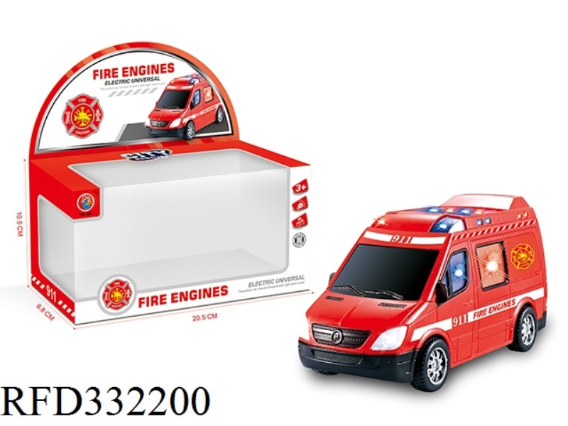 ELECTRIC UNIVERSAL LIGHT AND MUSIC FIRE TRUCK (BODY PRINTING)(NOT INCLUDE)