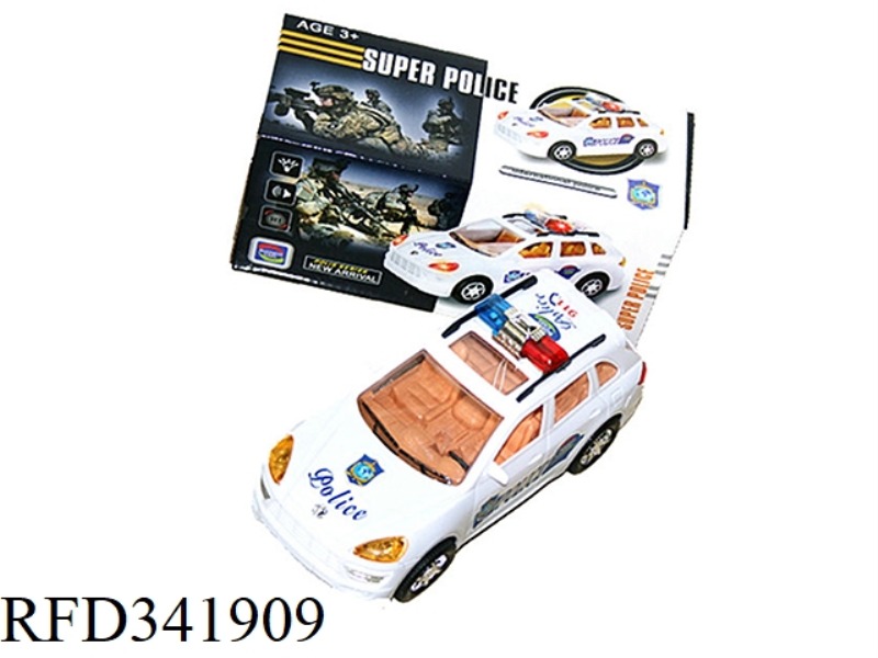 LIGHT AND MUSIC ELECTRIC UNIVERSAL POLICE CAR/NOT INCLUDE