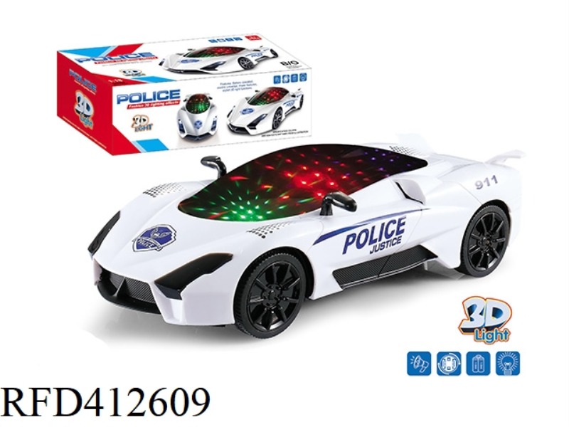 3D ELECTRIC POLICE CAR