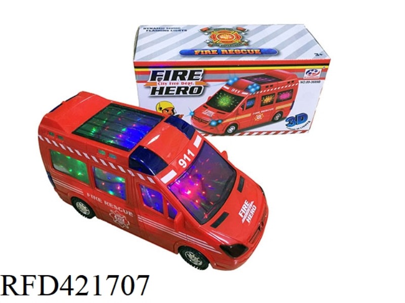 ELECTRIC UNIVERSAL FIRE TRUCK ENGLISH SONG 3D LIGHTING