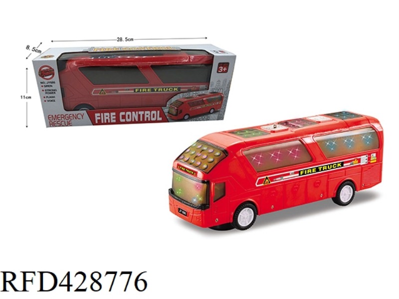 ELECTRIC FIRE BUS WITH 4D LIGHT