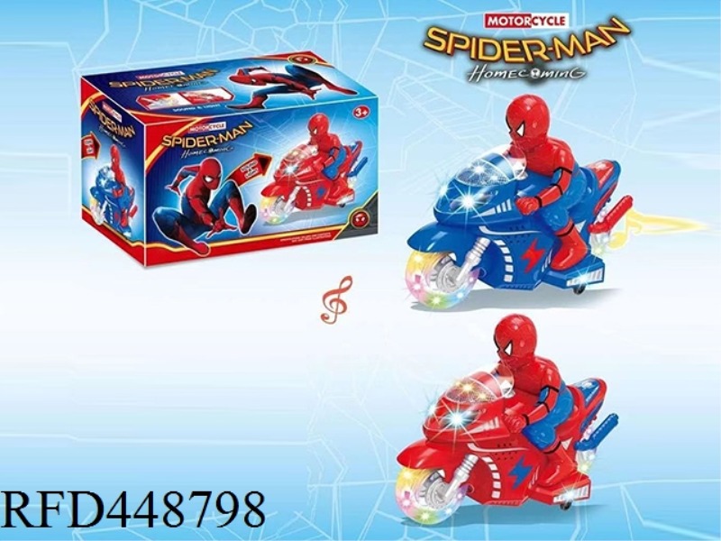 ELECTRIC DRIFT MOTORCYCLE SPIDER MAN (RED AND BLUE)