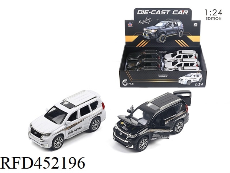 1:24 CITY DOMINEERING ALLOY CAR PULL BACK WITH SOUND AND LIGHT (6PCS)