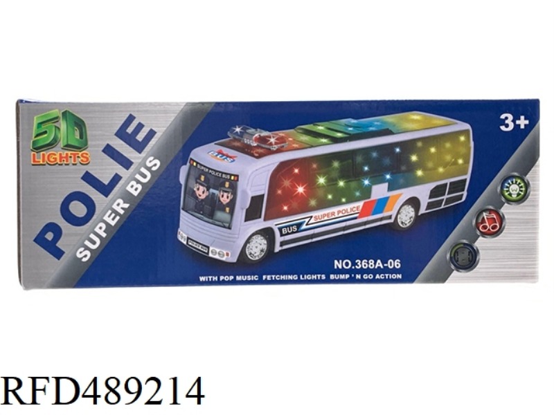 5D LIGHT AND MUSIC POLICE ELECTRIC UNIVERSAL BUS