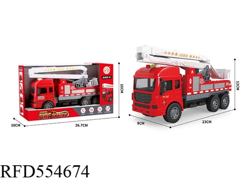 ACOUSTO-OPTIC FIRE RESCUE LADDER TRUCK