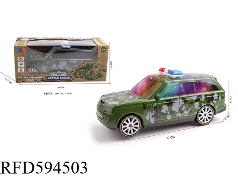 LAND ROVER RANGE ROVER 1:16 OFF-ROAD ELECTRIC MUSIC UNIVERSAL MILITARY POLICE CAR WITH 3D LIGHTING
