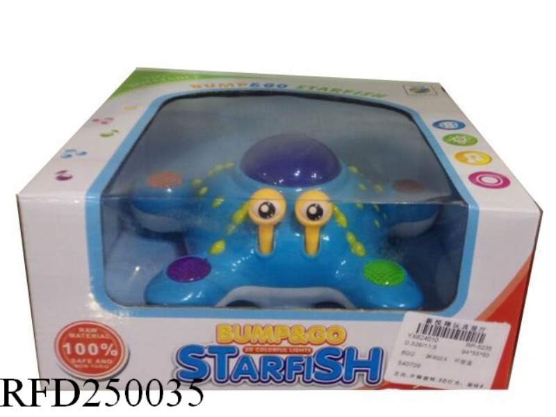 B/O UNIVERSAL GO UP AND DOWN ROTATE STARFISH WITH 3D LIGHT