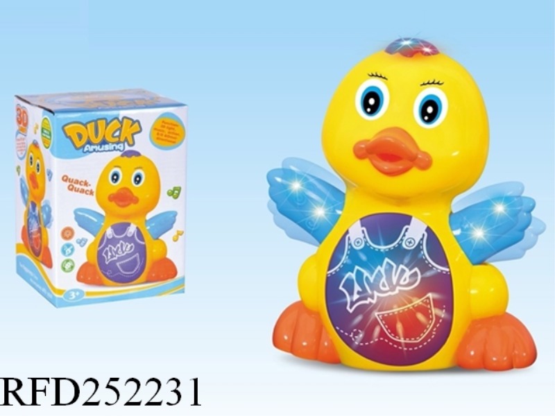 B/O UNIVERSAL CARTOON DUCK WITH LIGHT AND SOUND