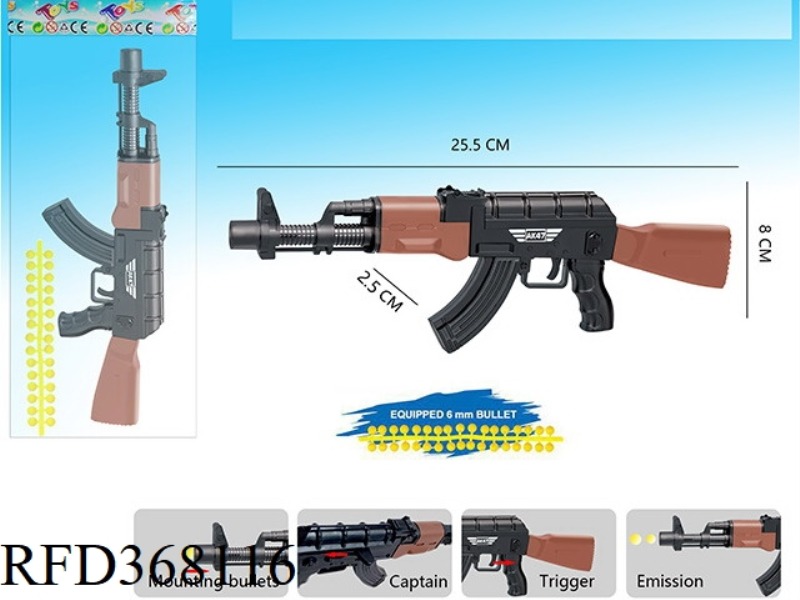 AK47 SOFT AMMUNITION GUN WITH 6MM SOFT AMMUNITION