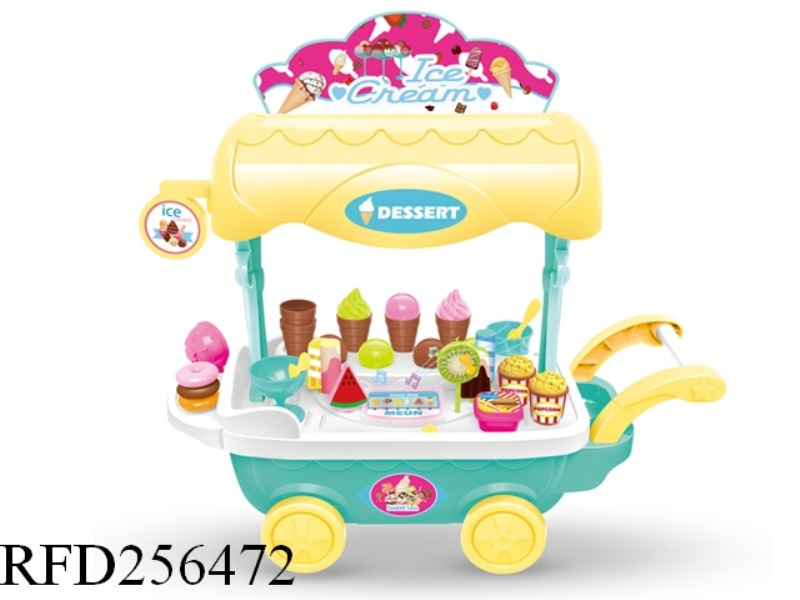 ICE-CREAM CAR BLUE BOX WITH LIGHT AND MUSIC